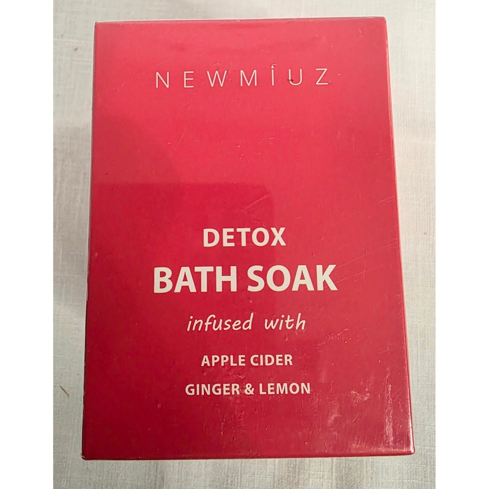New Miuz Detox Bath Soak Apple Cider Ginger Lemon Natural Ingredients New